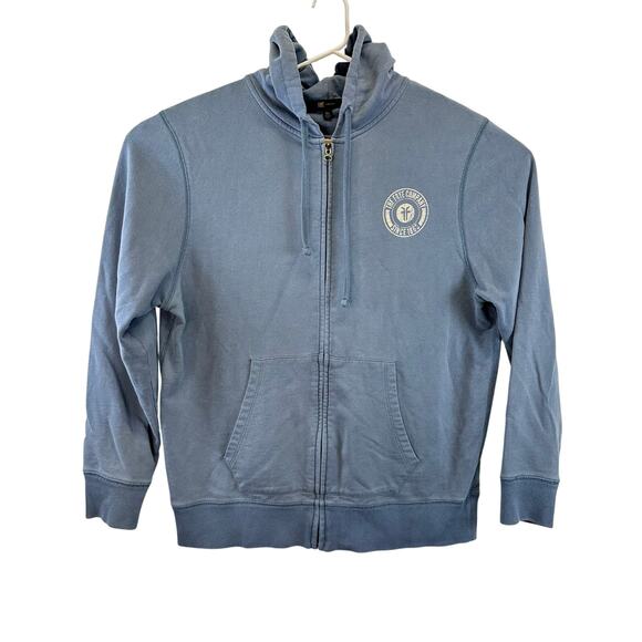 FRYE Full Zip Hoodie Bering Sea Cotton Graphic Logo Size XL Casual Streetwear - Picture 1 of 15